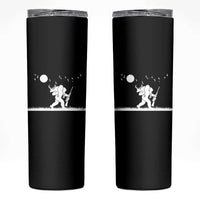 Sasquatch Hunter With Rifle Skinny Tumbler Funny Bigfoot Outdoor Design