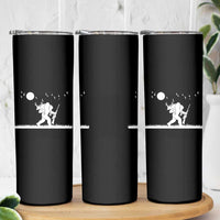 Sasquatch Hunter With Rifle Skinny Tumbler Funny Bigfoot Outdoor Design