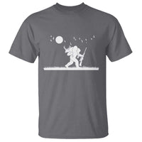Sasquatch Hunter With Rifle T Shirt Funny Bigfoot Outdoor Design - Wonder Print Shop