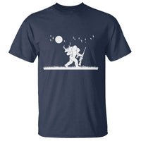 Sasquatch Hunter With Rifle T Shirt Funny Bigfoot Outdoor Design - Wonder Print Shop