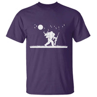 Sasquatch Hunter With Rifle T Shirt Funny Bigfoot Outdoor Design - Wonder Print Shop