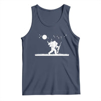 Sasquatch Hunter With Rifle Tank Top Funny Bigfoot Outdoor Design - Wonder Print Shop