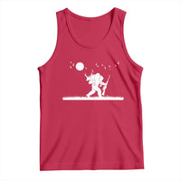 Sasquatch Hunter With Rifle Tank Top Funny Bigfoot Outdoor Design - Wonder Print Shop