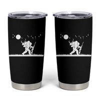 Sasquatch Hunter With Rifle Tumbler Cup Funny Bigfoot Outdoor Design