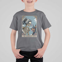 The Doberman Mom Skeleton Tarot Card T Shirt For Kid Boop Dobie Halloween Dog Lover Gift