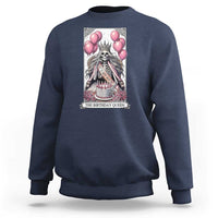 Funny 40th Birthday Queen Tarot Card Sweatshirt Gothic Skeleton Dark Humor Gift