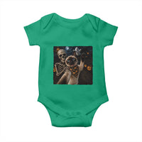 Funny Skeleton Selfie Siamese Cat Baby Onesie Halloween Spooky Cat Lover Gift