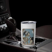 Border Collie Mom Skeleton Tarot Card Tumbler Cup Boop Sheepdog Dog Lover Gift