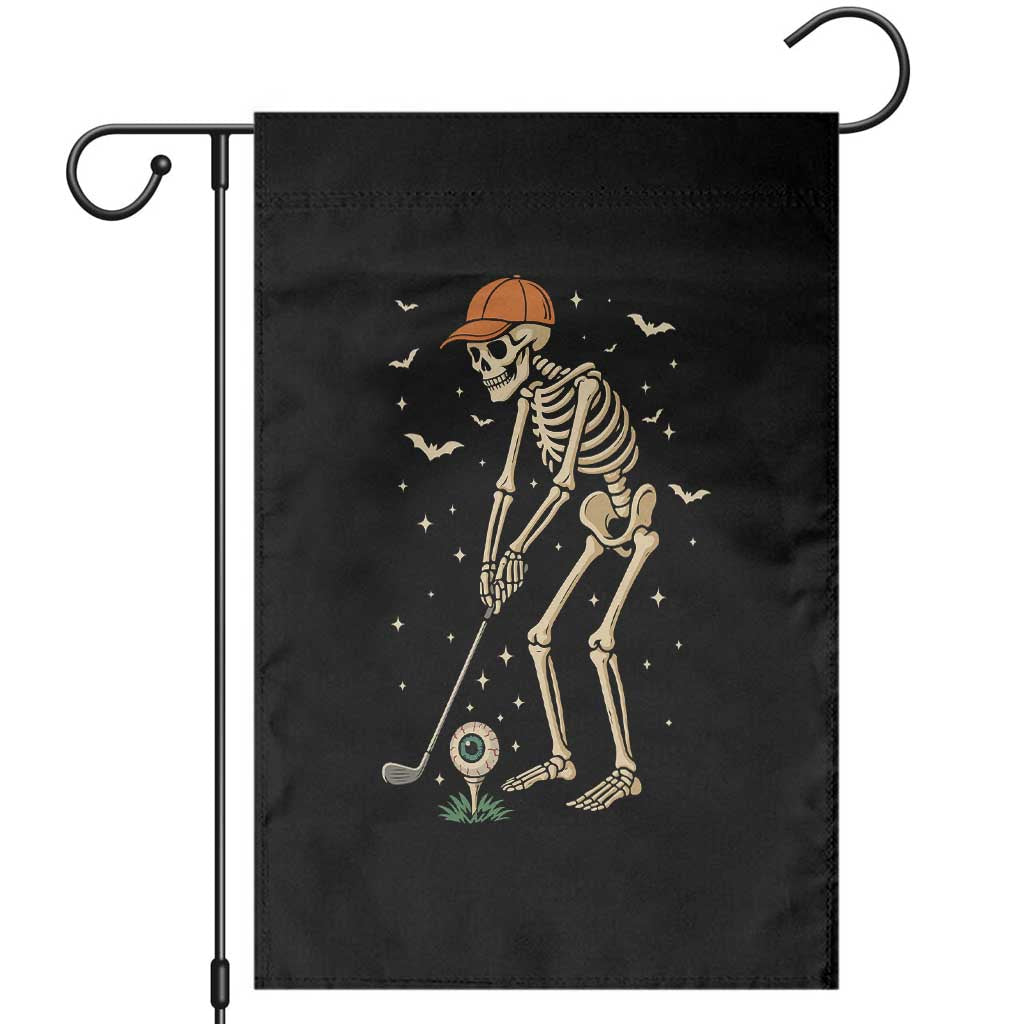 Halloween Skeleton Golfer Garden Flag Funny Golf Lover Gift - Wonder Print Shop