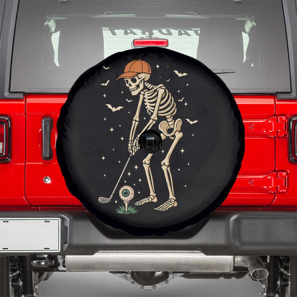 Halloween Skeleton Golfer Spare Tire Cover Funny Golf Lover Gift - Wonder Print Shop