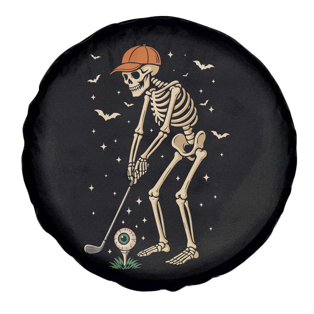 Halloween Skeleton Golfer Spare Tire Cover Funny Golf Lover Gift - Wonder Print Shop