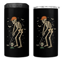 Halloween Skeleton Golfer 4 in 1 Can Cooler Tumbler Funny Golf Lover Gift