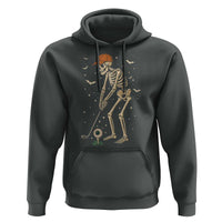 Halloween Skeleton Golfer Hoodie Funny Golf Lover Gift - Wonder Print Shop