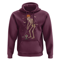 Halloween Skeleton Golfer Hoodie Funny Golf Lover Gift - Wonder Print Shop