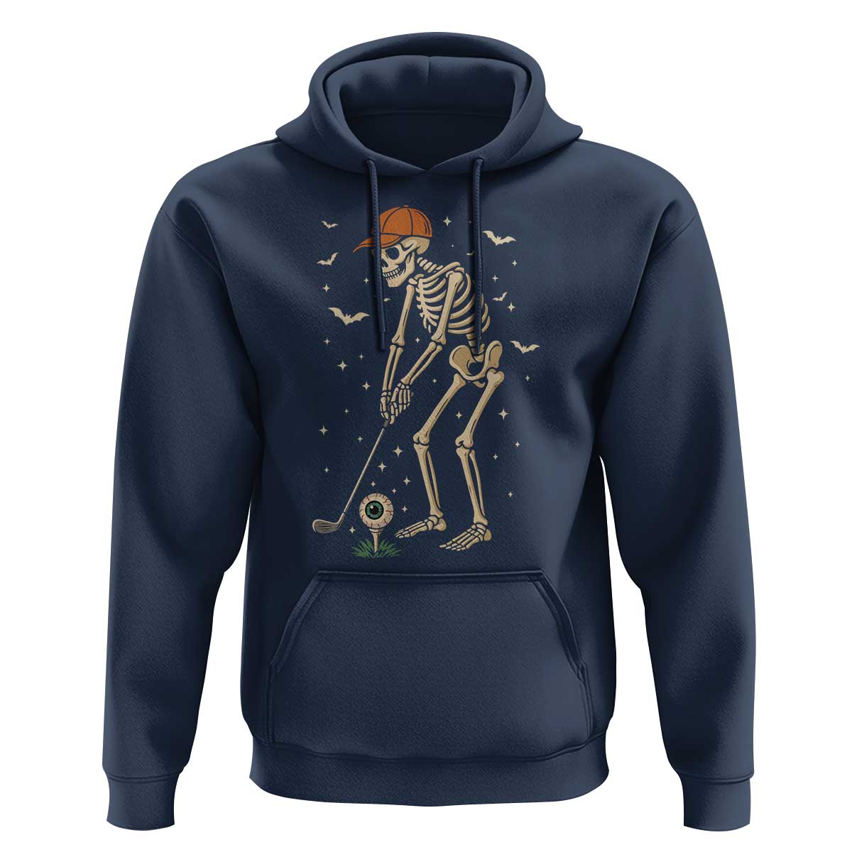 Halloween Skeleton Golfer Hoodie Funny Golf Lover Gift - Wonder Print Shop