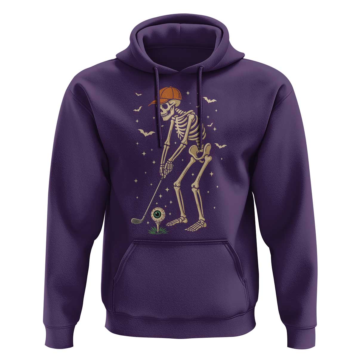 Halloween Skeleton Golfer Hoodie Funny Golf Lover Gift - Wonder Print Shop