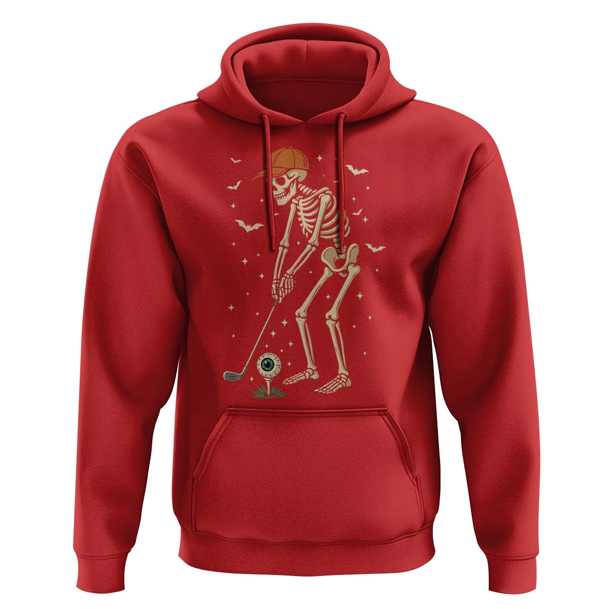 Halloween Skeleton Golfer Hoodie Funny Golf Lover Gift - Wonder Print Shop