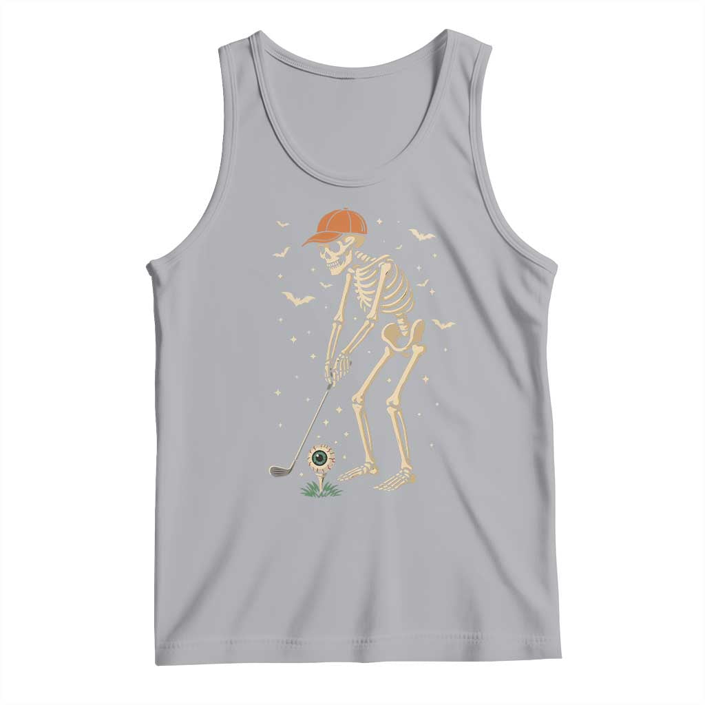 Halloween Skeleton Golfer Tank Top Funny Golf Lover Gift - Wonder Print Shop