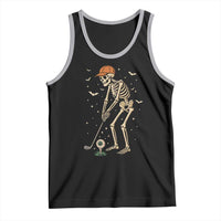 Halloween Skeleton Golfer Tank Top Funny Golf Lover Gift - Wonder Print Shop