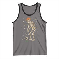 Halloween Skeleton Golfer Tank Top Funny Golf Lover Gift - Wonder Print Shop