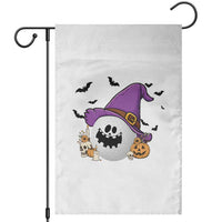 Halloween Golfer Gift Garden Flag Creepy Golf Ball With Witch Hat - Wonder Print Shop