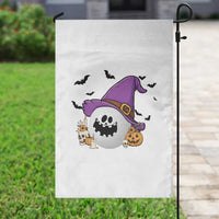 Halloween Golfer Gift Garden Flag Creepy Golf Ball With Witch Hat - Wonder Print Shop