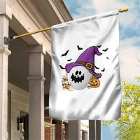 Halloween Golfer Gift Garden Flag Creepy Golf Ball With Witch Hat - Wonder Print Shop
