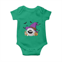 Halloween Golfer Gift Baby Onesie Creepy Golf Ball With Witch Hat - Wonder Print Shop