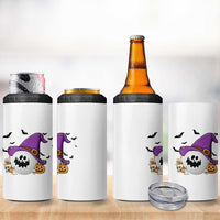 Halloween Golfer Gift 4 in 1 Can Cooler Tumbler Creepy Golf Ball With Witch Hat