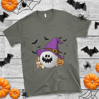 Halloween Golfer Gift T Shirt Creepy Golf Ball With Witch Hat - Wonder Print Shop