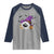 Halloween Golfer Gift Raglan Shirt Creepy Golf Ball With Witch Hat - Wonder Print Shop