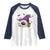 Halloween Golfer Gift Raglan Shirt Creepy Golf Ball With Witch Hat - Wonder Print Shop