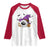 Halloween Golfer Gift Raglan Shirt Creepy Golf Ball With Witch Hat - Wonder Print Shop