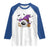 Halloween Golfer Gift Raglan Shirt Creepy Golf Ball With Witch Hat - Wonder Print Shop