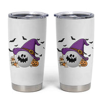 Halloween Golfer Gift Tumbler Cup Creepy Golf Ball With Witch Hat