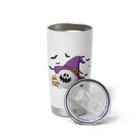 Halloween Golfer Gift Tumbler Cup Creepy Golf Ball With Witch Hat