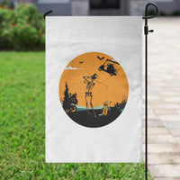 Funny Skeleton Golf Player Garden Flag Halloween Gift - Wonder Print Shop