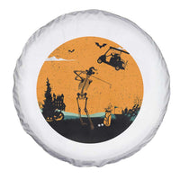 Funny Skeleton Golf Player Spare Tire Cover Halloween Gift - Wonder Print Shop