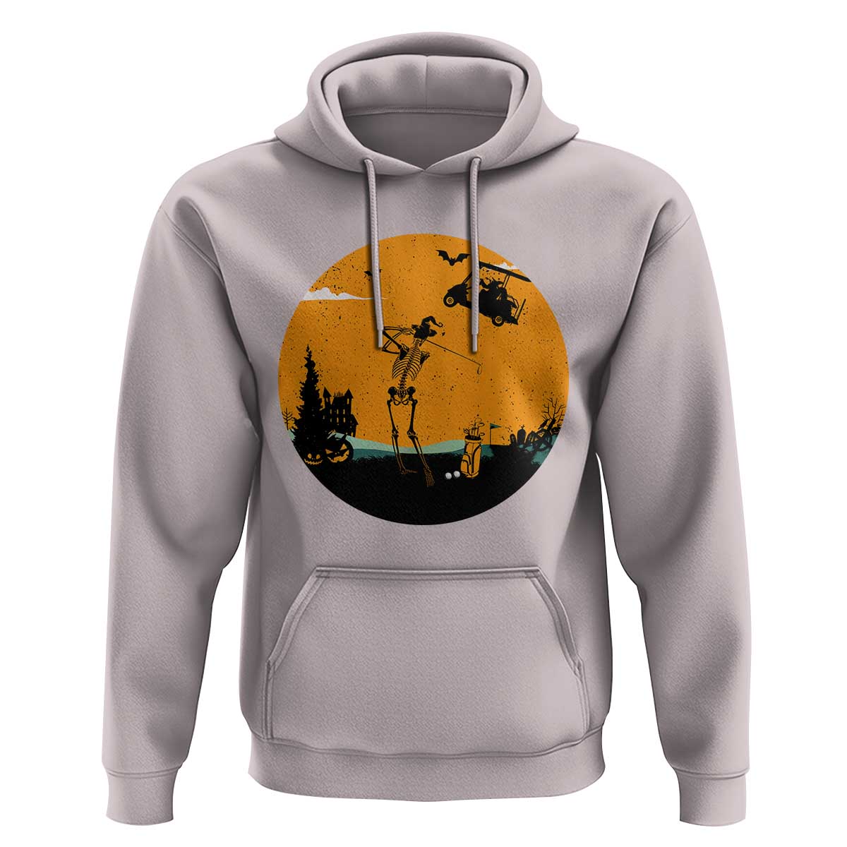 Funny Skeleton Golf Player Hoodie Halloween Gift - Wonder Print Shop