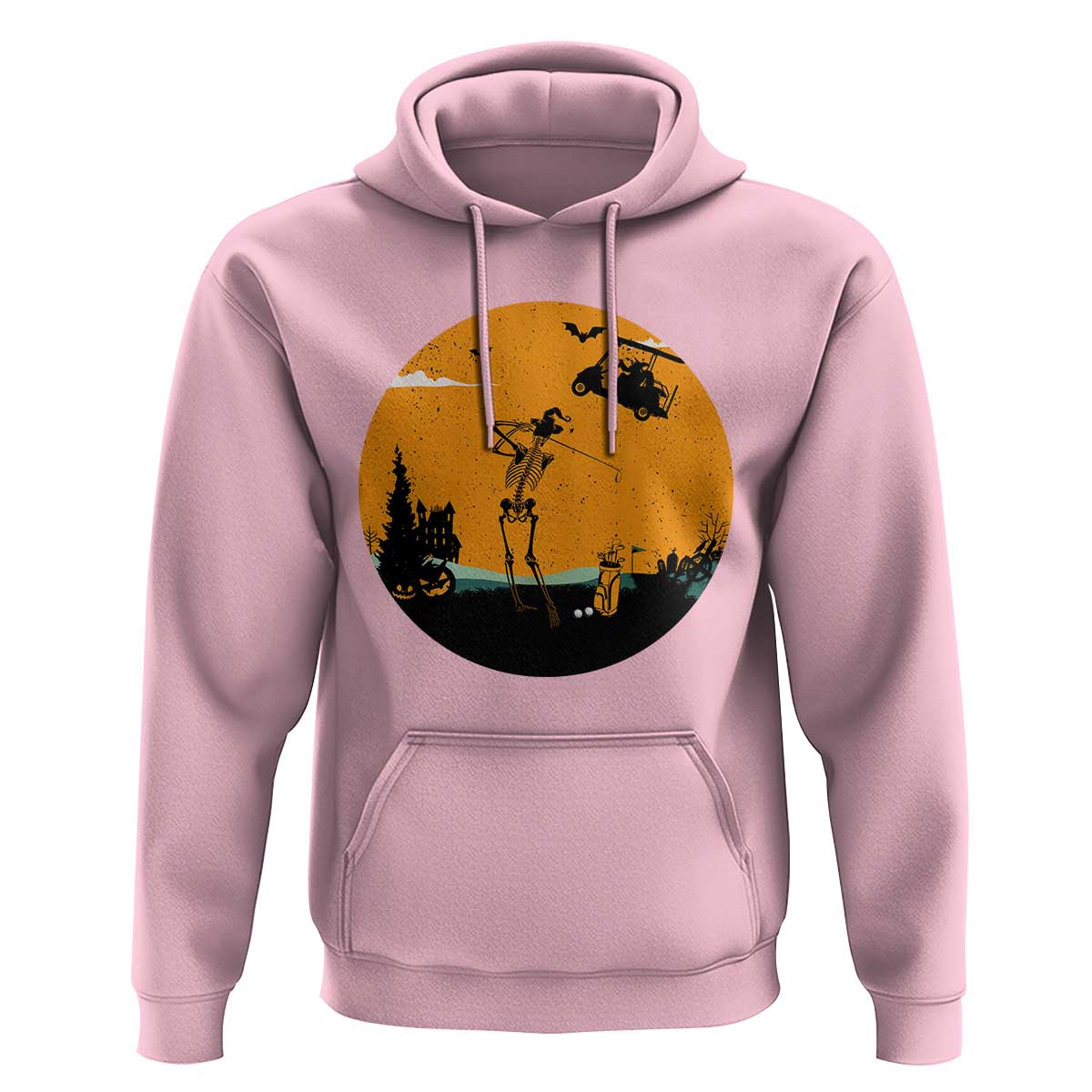 Funny Skeleton Golf Player Hoodie Halloween Gift - Wonder Print Shop