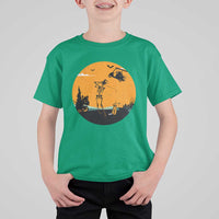 Funny Skeleton Golf Player T Shirt For Kid Halloween Gift - Wonder Print Shop