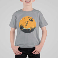 Funny Skeleton Golf Player T Shirt For Kid Halloween Gift - Wonder Print Shop