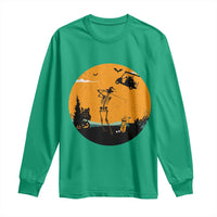 Funny Skeleton Golf Player Long Sleeve Shirt Halloween Gift - Wonder Print Shop