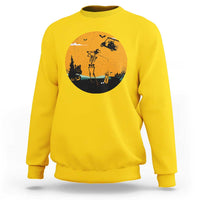 Funny Skeleton Golf Player Sweatshirt Halloween Gift - Wonder Print Shop