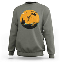Funny Skeleton Golf Player Sweatshirt Halloween Gift - Wonder Print Shop