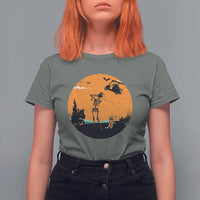 Funny Skeleton Golf Player T Shirt For Women Halloween Gift - Wonder Print Shop