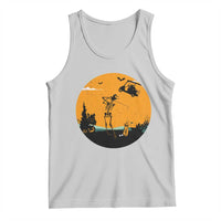 Funny Skeleton Golf Player Tank Top Halloween Gift - Wonder Print Shop