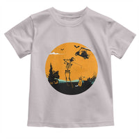 Funny Skeleton Golf Player Toddler T Shirt Halloween Gift - Wonder Print Shop
