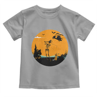 Funny Skeleton Golf Player Toddler T Shirt Halloween Gift - Wonder Print Shop