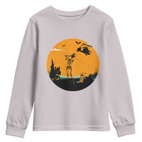 Funny Skeleton Golf Player Youth Sweatshirt Halloween Gift - Wonder Print Shop